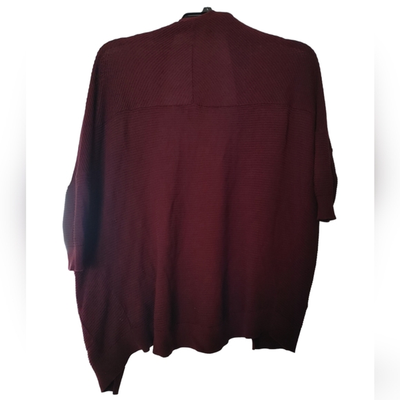 Petite Textured Drop Shoulder Open Cover Up Size XS - Picture 6 of 7